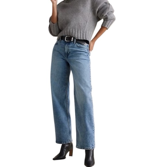 GAP Denim - VTG Gap Essentials Stretch Jeans SZ 8 Bootcut Mid Rise Loose Fit Made in Canada
